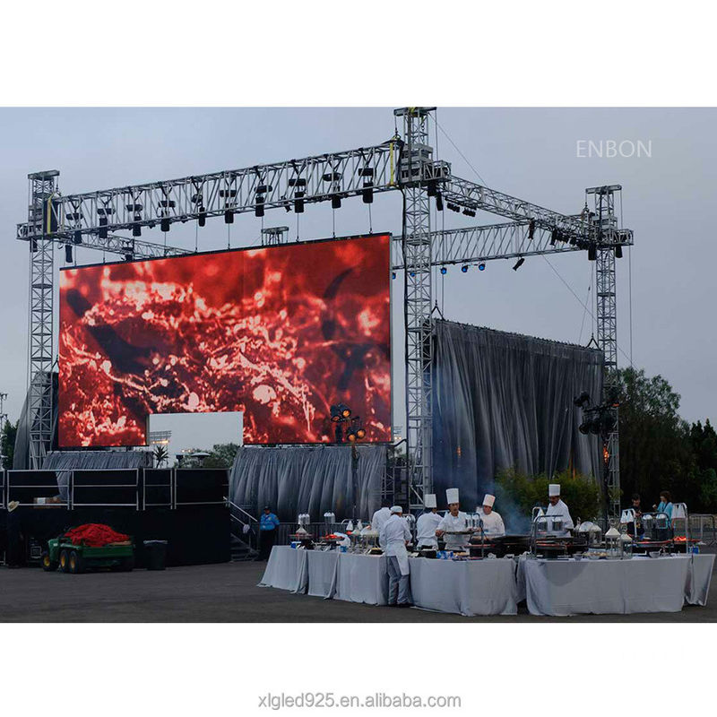 صفحه نمایش LED اجاره ای در فضای باز P2.97mm IP65 ضد آب 5000cd/sqm