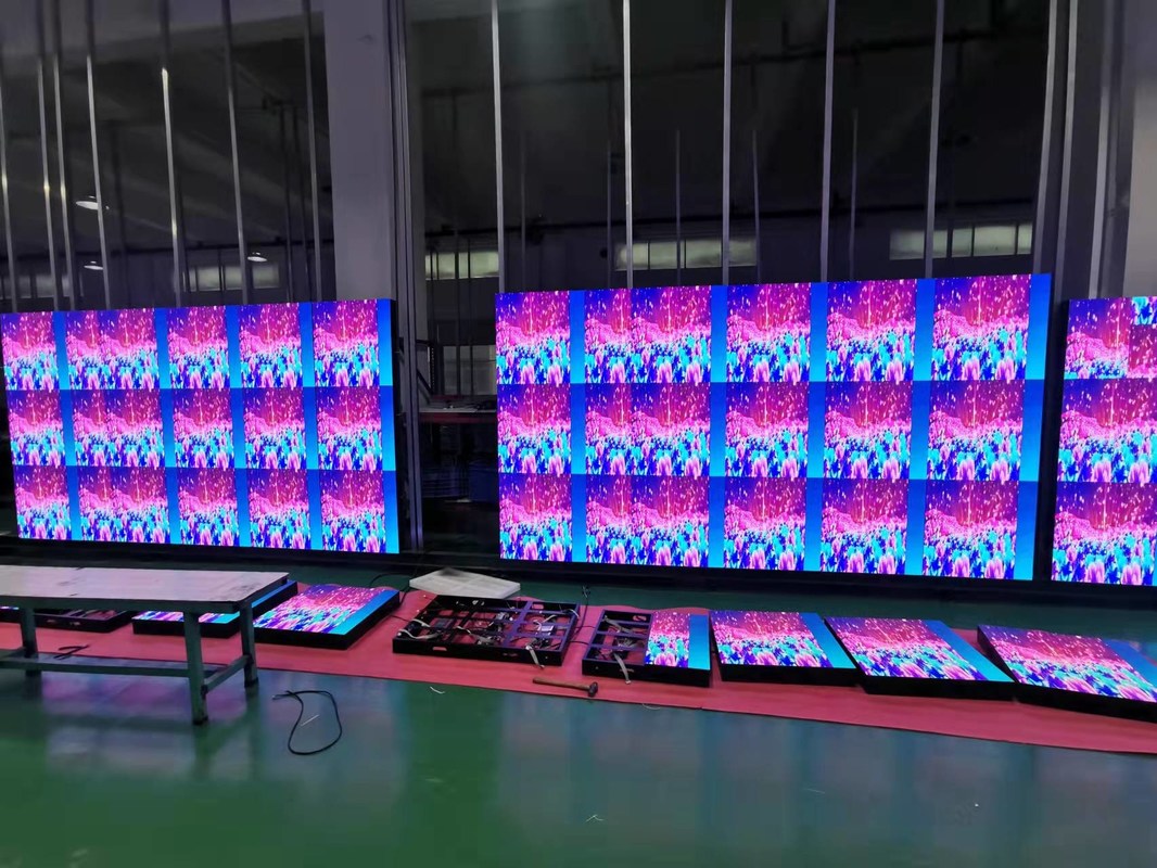 صفحه نمایش دیواری چند رنگی LED داخلی P3.91 P5.95 نصب ثابت