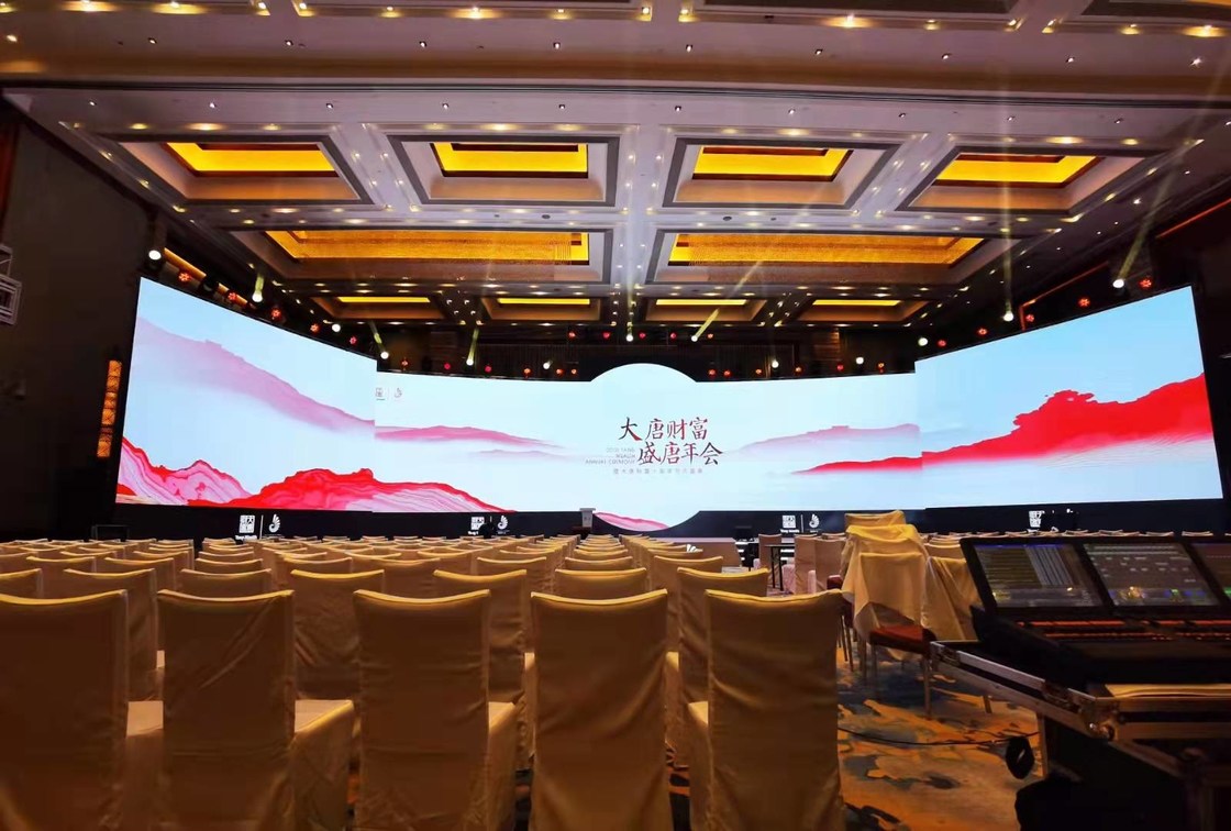 صفحه نمایش دیواری چند رنگی LED داخلی P3.91 P5.95 نصب ثابت