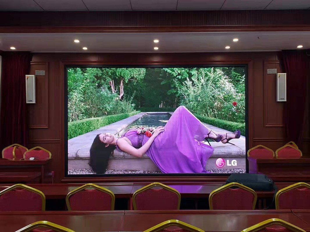 صفحه نمایش LED HD تبلیغات داخلی رنگ کامل 16 بیتی روشنایی