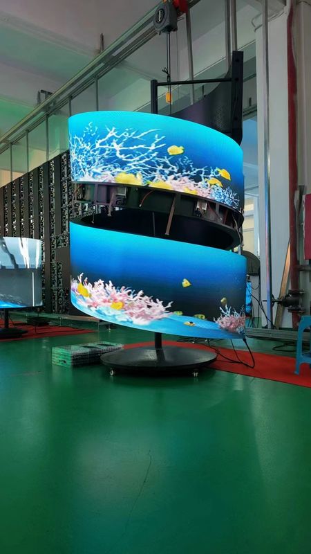 3840HZ دیوار ویدیویی کنسرت خمیده، SMD1515 صفحه نمایش LED برای نمایش صحنه