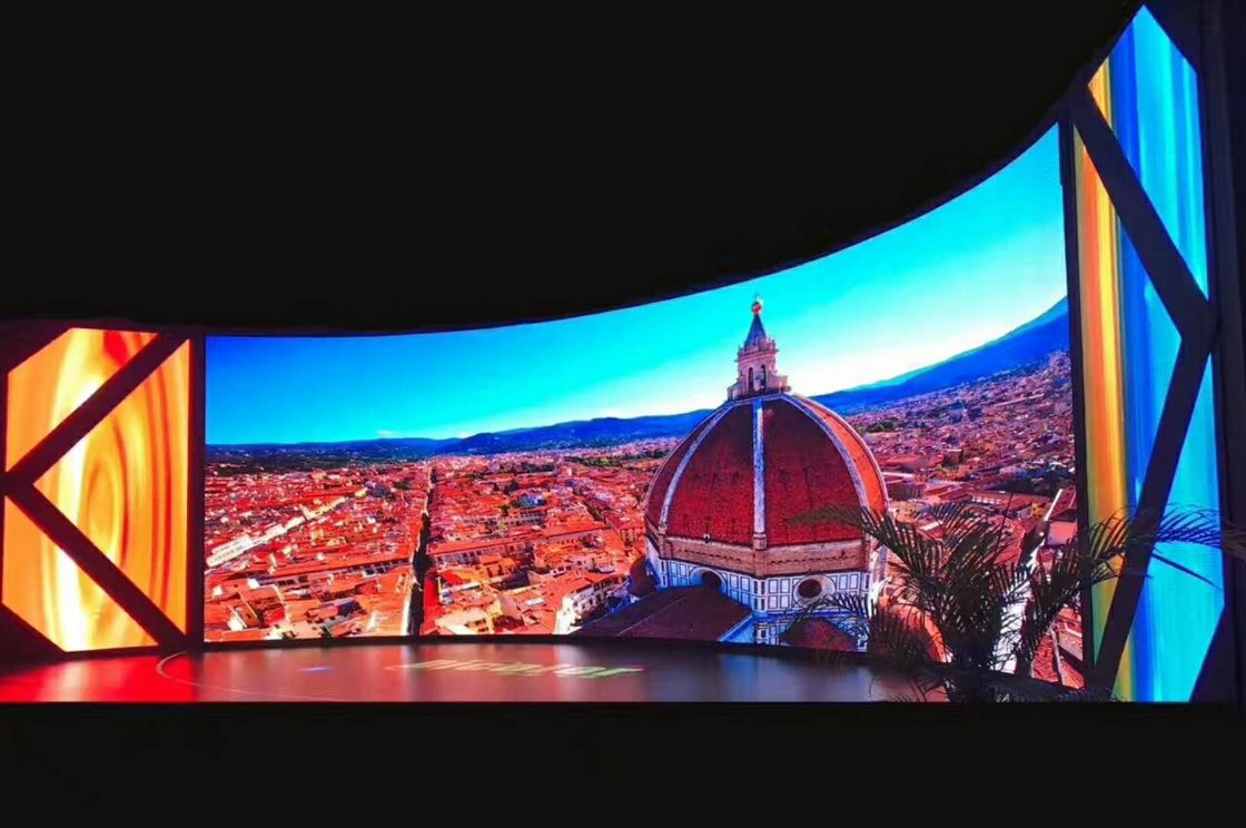 160x320mm صحنه دیوار ویدیویی LED برای رویدادها چند منظوره انعطاف پذیر