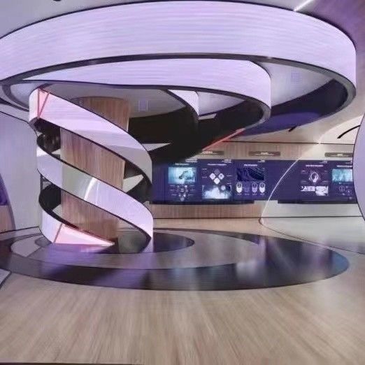 صفحه نمایش دایره ای نازک انعطاف پذیر LED P1.8 P2 P2.5 P3 رنگ کامل