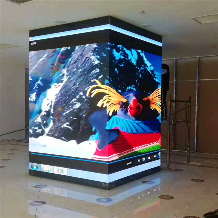 دیواری ویدیویی LED منحنی بدون درز، ماژول نرم نمایشگاه LED نمایشگاه